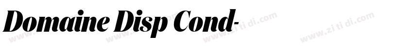 Domaine Disp Cond字体转换 Domaine Disp Cond字体转换